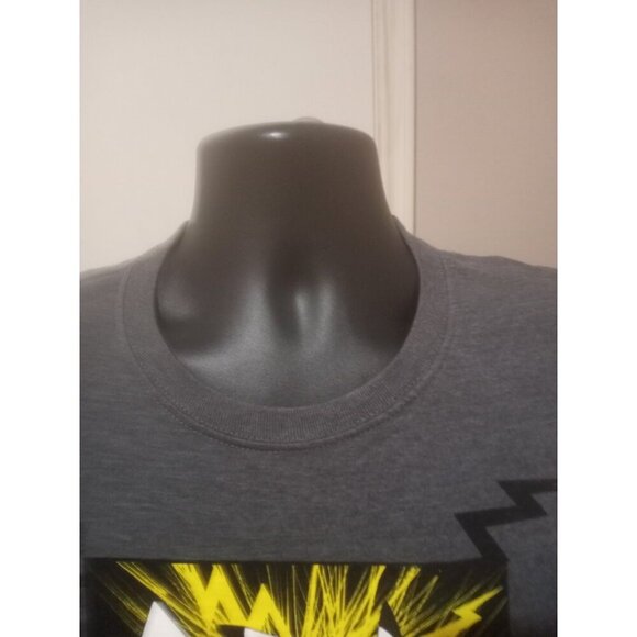 Pokémon Gray Pikachu Graphic T-shirt Crew Neck Adult Size Small S - Picture 3 of 10